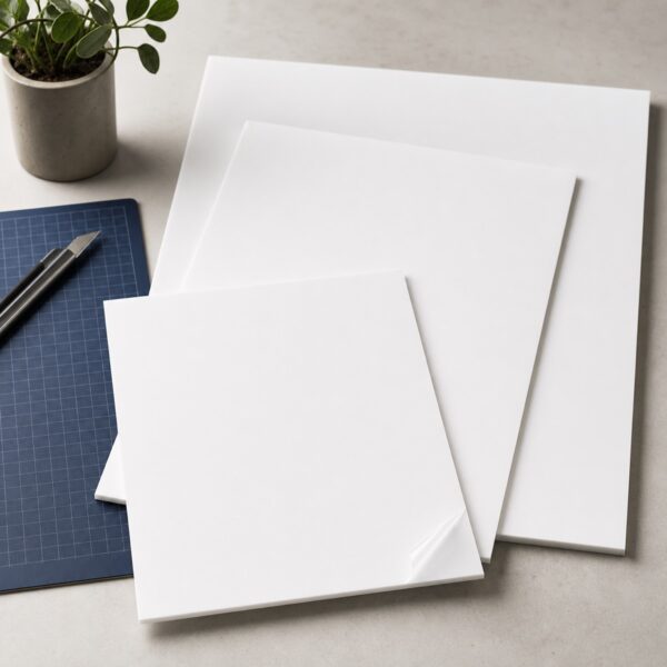 Plaque PMMA blanc opaque ALTUGLAS en formats pratiques Plaques fines de PMMA blanc opaque ALTUGLAS en plusieurs formats pratiques