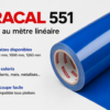 Vinyle adhésif ORACAL 551 au mètre linéaire Rouleau de vinyle adhésif ORACAL 551 vendu au mètre linéaire